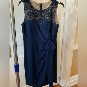 Navy Blue Lace Dress ALEX Petite 8